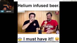 Amaya reacts to Helium Infused Beer [upl. by Dlonra]