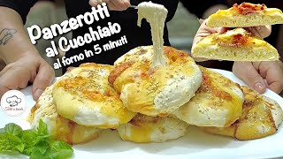 PANZEROTTI AL CUCCHIAIO AL FORNO IN 5 MINUTI senza olio né grassi nell’impasto neanche in cottura [upl. by Torruella]