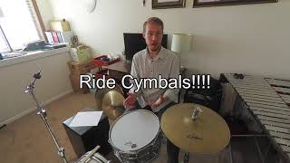 10 JAZZ RIDE CYMBALS  Advice and Demo of 10 Different Cymbals [upl. by Bish734]