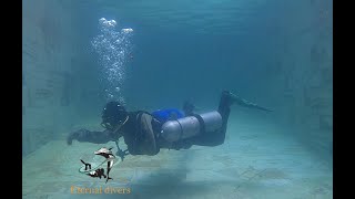 DrySuit Diving in the tropics in sidemount Pool Weight and harness check [upl. by Dugaid]