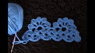 How to Crochet Border Edging  Trim Stitch Pattern 690│by ThePatternFamily [upl. by Hanikas574]