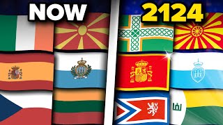 Probable Future Evolution of ALL European Flags 20242124 [upl. by Ytirahs]