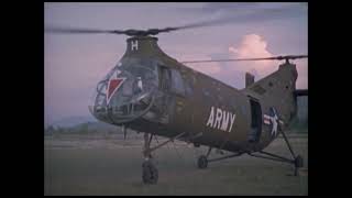 US Army Piasecki CH21C Shawnee quotflying bananaquot in Vietnam 1963 [upl. by Baniez]