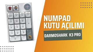 Darmoshark K3 PRO Numpad Kutu Açılımı Ve İnceleme  Darmoshark k3 pro numpad unboxing and review [upl. by Shem]