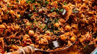 OnePot Moussaka Beef Rice Pilaf [upl. by Danny760]