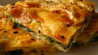 Turkish Borek Recipe with Spinach and Cheese [upl. by Nevaeh]