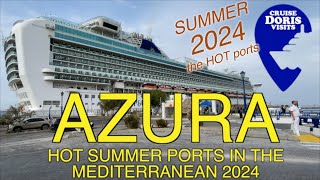 PampO Azura Mediterranean Hot Summer Ports on this wonderful ship [upl. by Rennie544]