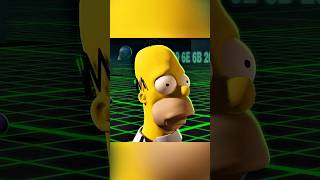 Homer Enter the 3D World 🤣😂 simpsons shorts [upl. by Vincenz]