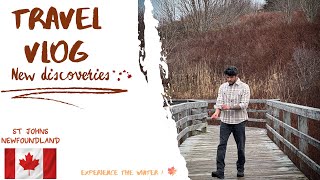 Quidi Vidi Lake  St Johns Newfoundland  Travel vlog  Explore Canada Winters  Wind 200kmhr [upl. by Ronalda]