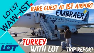 TRIP REPORT I WARSAW TO ISTANBUL I LOT EMBRAER 195 I ECONOMY [upl. by Lubba]