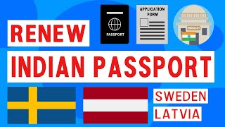 Renew Indian Passport in Sweden amp Latvia  2022  How to  Steps  Stockholm Embassy  By post [upl. by Chevy830]