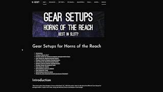 Gear Setups DDs Healers and Tanks for Horns of the Reach [upl. by Peednama249]