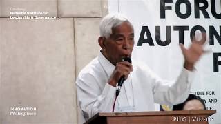 Philippine Federalism explained by the Late Senate President Nene Pimentel [upl. by Alledi]