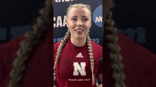 Axelina Johansson interviewed at the 2023 NCAA Championships [upl. by Kimmie]