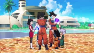 DBZ Battle of Gods Videl is pregnant and Goku becomes a Super Saiyan God 1080p HD [upl. by Ainotal]