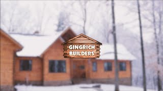 Log Home Video WalkThrough  Gingrich Builders [upl. by Attehcram]