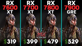 RX 7600 XT vs RX 7700 XT vs RX 7800 XT vs RX 7900 GRE  Ryzen 5 7600  Tested in 15 games [upl. by Girish]