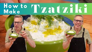 Tzatziki Sauce  How to Make Tzatziki  Mediterranean Diet Recipes [upl. by Ocer]