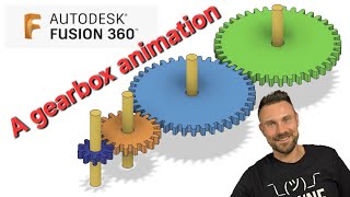 Fusion 360  How to create a gearbox animation Lets get designing [upl. by Trutko]