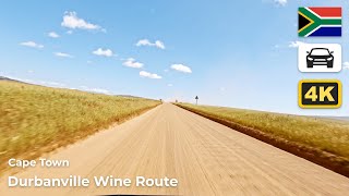 South Africa Cape Town  Drive along the Durbanville Wine Route  Nonstop Driving  ASMR  4K [upl. by Aihsik]