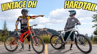 1998 DH Bike Vs Modern Hardtail  25 Years Of Change [upl. by Atikam]