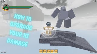 HOW TO UPGRADE KI DAMAGE  Budokai Roblox DBZ [upl. by Kara]