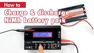 How to charge and discharge a NiMH battery pack with Tenergys TB6B with voiceover [upl. by Atteynod]