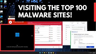 Downloading and running the 100 Malware links [upl. by Nalyad]