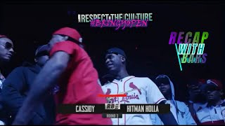 Cassidy vs Hitman Holla recap w bars  MaxOut [upl. by Trembly]