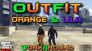 GTA 5 Outfit Glitch⚡WorkAround⚡Kugelsicheren Helm und Joggers in Orange und Lila bekommen⚡PS4PS5 [upl. by Merfe]