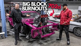 702ci Big Block Burnout MACHINE  is Grmusa back [upl. by Ozner]