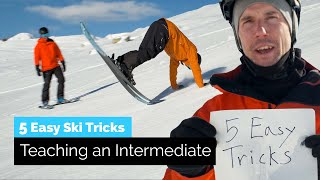 5 Easy Ski Tricks  Teaching an Intermediate Skier [upl. by Dric]