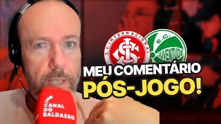 quotRESPIRANDO POR APARELHOSquot  O COMENTÁRIO DE FABIANO BALDASSO APÓS INTER 1X2 JUVENTUDE [upl. by Ateuqahs]