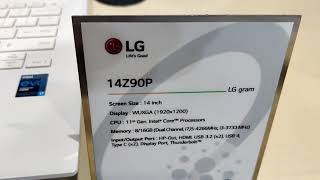 LG gram 14Z90P LG 14 inch Laptop 11th Generation [upl. by Noiek]