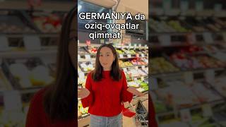 Germaniyada oziq—ovqatlar qimmat germaniya uzbek uzbekistan travel supermarket fyp [upl. by Aztirak537]