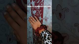 How to make scrunchiesDIY scrunchies 🥰ytshort DIY viralvideo [upl. by Victorine228]