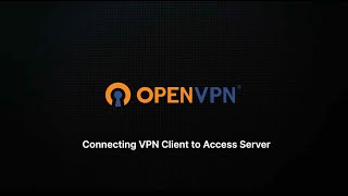 Connecting OpenVPN Client to Access Server [upl. by Sieracki]