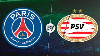 PSG VS PSV EN VIVO  CHAMPIONS LEAGUE 🔴 [upl. by Hanover]