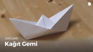 Kolayca origami yapmayı öğrenin Kağıt tekne [upl. by Dahcir]