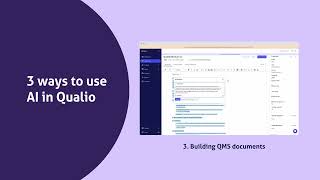 AIpowered quality from Qualio [upl. by Odranoel]