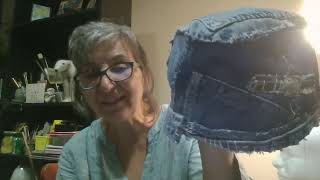 Share BoroSashiko Inspired Hat Denim Scraps amp Visible Stitching [upl. by Audette369]