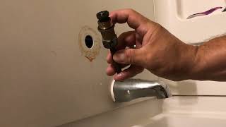 Price Pfister Shower Tub valve  body stem diverter replacement  repair leaks Part two [upl. by Enobe646]