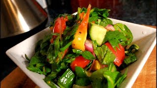 Easy Spinach Salad RECIPE FROM  Chef Ricardo Juice Bar [upl. by Critchfield]