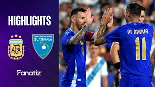 Argentina 41 Guatemala  Extended Game Highlights  International friendly 2024 [upl. by Koah]