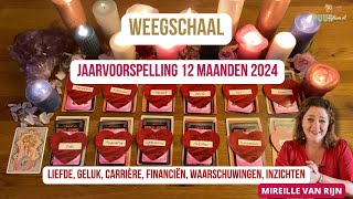 WEEGSCHAAL STERRENBEELD JAARVOORSPELLING 2024 TAROT LENORMAND ASTRO  MIREILLE VAN RIJN [upl. by Blancha]