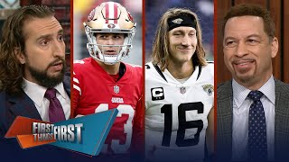 49ers mustwin vs Baker Bucs amp The Prince Jaguars mustwin vs Titans  NFL  FIRST THINGS FIRST [upl. by Norven388]