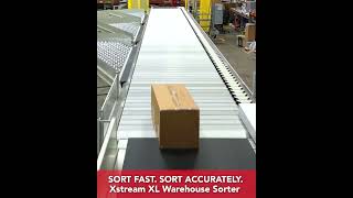 Sort Large Cartons Fast  Xstream XL Warehouse Sortation System shorts parcelsorting [upl. by Shoshana]