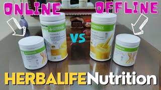 Comparing Herbalife Nutrition purchased Offline amp Online  Kya sach mein nakli hote hai Amazon wale [upl. by Anitreb]