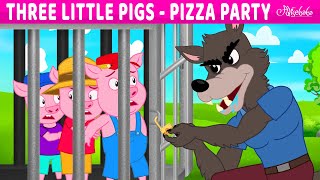 Three Little Pigs  Pizza Party  Bedtime Stories for Kids in English  Fairy Tales [upl. by Ogawa]