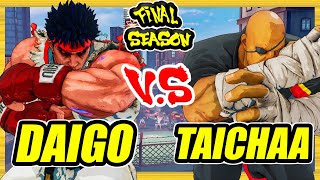 SFV CE 🔥 Daigo Kage vs Taichaa Sagat 🔥 Ranked Set 🔥 Street Fighter 5 [upl. by Pasia249]